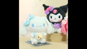 gấᴜ Bông Melody Cinnamoroll Kurumi đeo túi thú bông thỏ đám mây hoạt hình cho bé K2T3