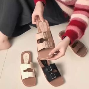 Merry Rose Korean Sandals For Women  Flat Sandals Womens Slippers Casual Fashion DS0010-1
