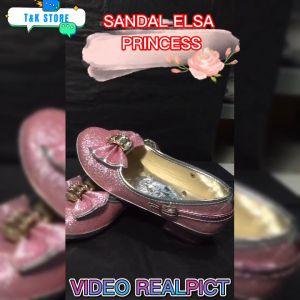 Sepatu Pesta Party Natal Pentas High Hills Hak Heels Pendek Anak Perempuan Cewe Cewek Usia Umur 3 4 5 6 7 8 Tahun Putri Princess Elsa Frozen Cinderella Disney Blink Glitter Pink Biru Emas Silver Pita Kupu Kupu Fashion Korea Cantik Anggun Nyaman Terbaru