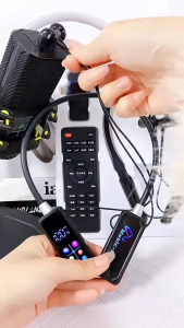 HD Screen Bluetooth Neckband Headphones Headphone Leher Bluetooth 5.4 Outdoor Sports Headset with Mic HiFi Stereo Noise Reduction Long Battery Life Waterproof