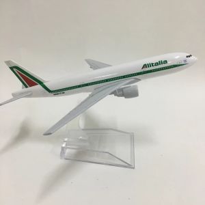 1:400 Diecast Metal planes toy 16cm Alitalia 777 Plane Model Airplane Model Airplanes Aircraft Model Gifts Collection