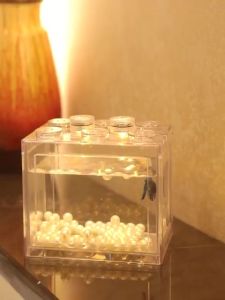 ตู้เลี้ยงปลา 3สี ขนาดเล็ก กับไฟLED สำหรับการจับ ถูกกัดและเสริมปริมาณ