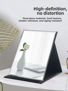 IMLUCKY | Portable Desk Handheld Foldable Mens Mirror