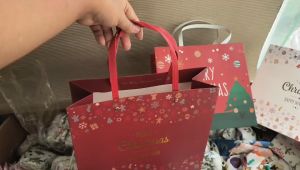 ถุงกระดาษใส่ของ Merry Christmas ถุงกระดาษของขวัญ ถุงใหญ่มาก