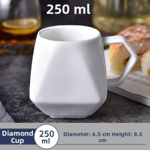 Creative Gift Thickened White Ceramic Mug For Office