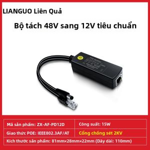LIANGUO | Bộ Chia POE Chống Nước Chuẩn 48V 12V