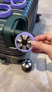 [SG Seller] Travel Luggage Wheel Protector Luggage Case Wheels Protective Cover Trolley Box Caster Protector Chair Wheels Cover Travel Accessories