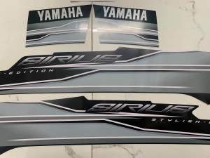 Bộ tem Sirius 2016 màu xanh nhớt đen mới hàng nhập Thái Lan chất lượng cao dành riêng cho dòn g xe nà y tem in lụa màu sắc cực đẹp và bềngiá bán cực tốt bán lẻ như bán sỉ