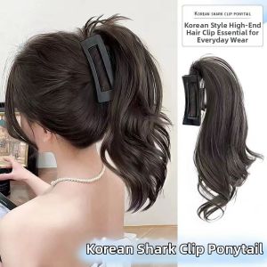 Sweet and Cool High Spicy Fake Ponytail Hair Extension with Claw Clip JIUQI