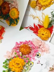 UMI DIY Handmade 3D Dried Flower Photo Frame Sticker Material Package Creative Salon Parent-Child Activities 干花相框 DIY画框