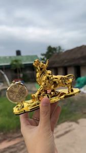 [Giá Sốc] Tượng Trâu Vàng Phong Thủy Để Xe Ô Tô Trang Trí Taplo Ô Tô  - Biểu Tượng May Mắn Tài Lộc