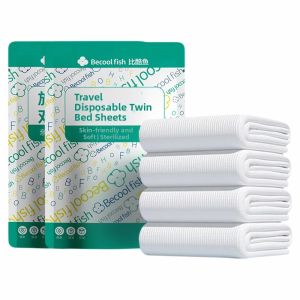 XIGUJI | Travel Disposable Bed Sheet Set with Thick Double Bed Cover