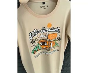 KAOS OBLONG PRIA/WANITA/SPOON/MOTIF ENJOY LIFE