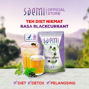 Saemi Teh Pelangsing Pengecil Perut Buncit Minuman Penurun Berat Badan Ampuh Bpom Rasa Blackcurrant
