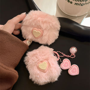 Crashstar Ốp AirPods dễ thương màu hồng sang trọng trái tim 3D kèm mặt dây chuyền trái tim cho AirPods 1 2 3 AirPods Pro 2 inpods 12 i12 Tai nghe không dây Bluetooth Tai nghe vỏ bọc chống sốc