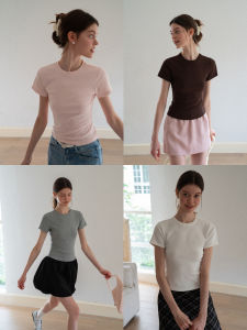 Áo Thun Sơ Mi Giảm Cân cổ tròn không tay kiểu peplum thời trang