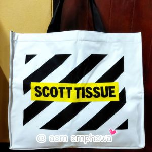 🎯 #ผ้าหนาทนทาน #งานดี #ใบใหญ่มากกกก‼️ 🛍️ กระเป๋าคลีนแคร์ ซูเปอร์ คูล 💕 (🐶 SCOTT TISSUE Shopping Bag)