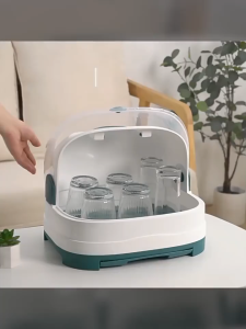 ❤SG Stock❤ Baby Milk Bottle Storage Box Container Bottle Drying Rack Dustproof Container Kotak Penyimpanan Botol Susu Bayi