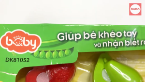 Đồ Chơi Cắt Rau Quả Cho Trẻ Em 8 Chi Tiết (6 loại rau củ) Hộp Xanh Susu Duka DK81052