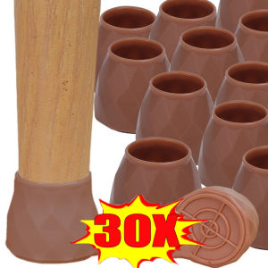 30pcs Chair Leg Caps / Anti-Slip Furniture Floor Protectors / Noise Reduction for Home Tables Hardwood Floors Flexible Cover