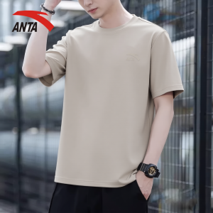 ANTA | Summer New Loose Round Collar Youth Breathable T-Shirt