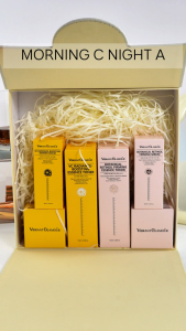 VIBRANT GLAMOUR Morning-C & Night-A 6PCS，Botanical VC + Retinol duo for all-day whitening and anti-aging repairing and reducing five major types of wrinkles