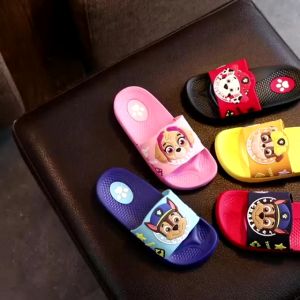 Paw Patrol รองเท้าแตะเด็กฤดูร้อน antiskid เด็กสาวในร่มบ้านเด็กการ์ตูนรองเท้าแตะด้านล่างนุ่ม