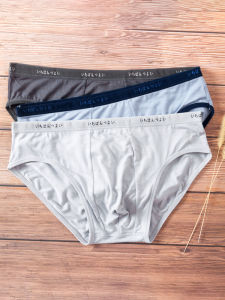 4 Pack Japanese Style Panties Mens Triangle Modal Pure Cotton Summer Breathable Narrow Edge Pure Color Antibacterial Underpants Men