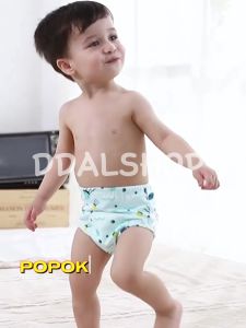 Popok Celana Toilet Traning Pelatihan Pipis  Kain Diaper 6layer dapat di cuci
