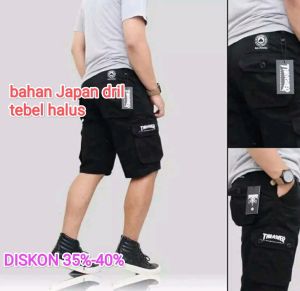 celana cargo pendek pria dewasa
