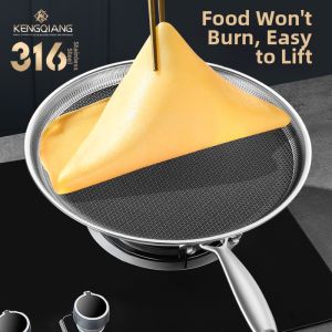 RONGCHUAN | Stainless Non-stick Pancake Frying Pan