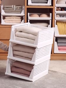 ชั้นวางผ้า กล่องตะกร้า ชั้นวางเสื้อผ้า ตะกร้าเก็บของ ชั้นวางอเนกประสงค์ กล่องตะกร้า คลินิก ถอดออก