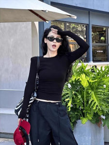 SHUQINGLAI | Short Sleeve Knit Turtleneck Top for Women