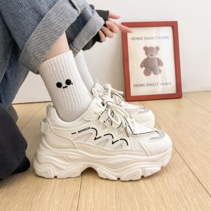 Womens Dad Shoes Thick Bottom Breathable Casual Sports Shoes Anti-slip Warm Summer New Style Versatile Student Leisure Sneakers