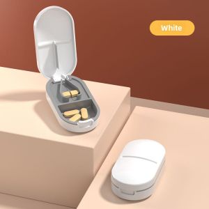 Japanese Style Pill Cutter Dispenser Quarter Cut Medicine One Divided into Two Cut Pills Handy Gadget Portable Medicine Medicine Box