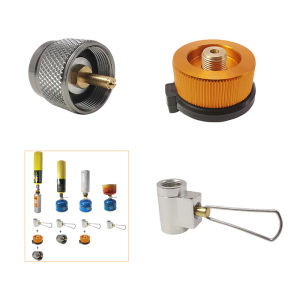 1Pc Camping Stove Adapter Converter Butane Canister Adapter Refill Adapter EN417 Lindal Valve Canister Shifter