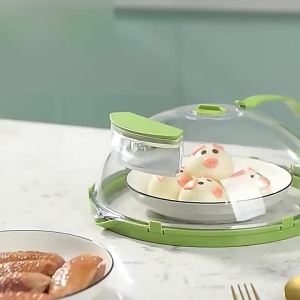 Splash-Proof Heat-Resistant Microwavable Lid