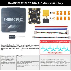 Hakrc | Hỗ Trợ DJI Transmission Cắm Trực Tiếp Esc 32bit Dung Lượng Dòng Điện Cao FC