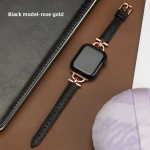 FUDIEN | Fashionable Genuine Leather Watch Band For Apple Watch S8 S7 S6 S5 S4 S3 Ultra2 D-Buckle Womens Luxury Creative Apple Watch Band