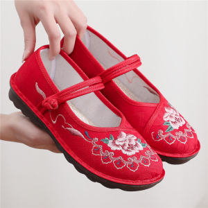 หลังจากความนิยมของรองเท้าคัชชูปักลายพื้นแบนสำหรับผู้หญิงแบบใหม่ฤดูใบไม้ผลิและฤดูร้อนและฤดูใบไม้ร่วงปี2023 รองเท้าคัชชูปักกิ่งโบราณหัวกลมสไตล์ชนเผ่า รองเท้าที่สร้างความคุ้มค่า บริบทเป็นมาตรฐาน