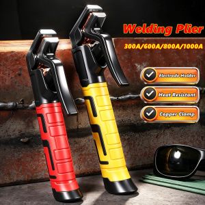 Welding Electrode Holder 300A/600A/800A/1000A Copper Heavy Duty Jaw Holding Pliers Electrode Clamp of Welding Machine ARC Welder