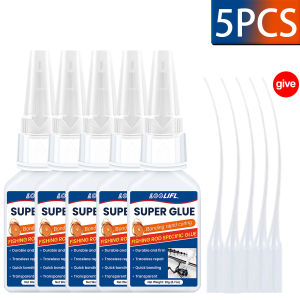 LOOLIFL | Super Glue extra strong 20g Universal Quick-drying Instant Cyanoacrylate Adhesive Leather RubberWood Metal Bond Liquid Glue Tool