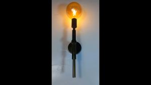 lampu dinding hias minimalis modern astetic untuk ruang tamu kamar dan depan bahan stainless sudah lengkap bolam tinggal pasang