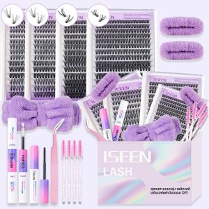 DIY Lash Extension Kit Cluster Lashes ขนตาส่วนบุคคลชุด Lash Bond และซีล reusable Mange Lashes สําหรับทุกวัน