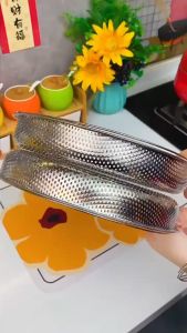 Khay hấp thực phẩm bằng inox cao cấp có quai xách tiện lợi