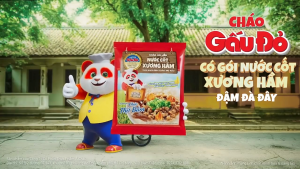 Cháo Gấu Đỏ Nước Cốt Xương Hầm Vị Thịt Bằm - Thùng 30 gói x 57g