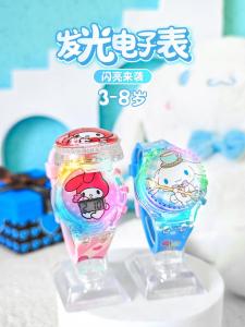 Kids Gift Sound and Light Cartoon Watch Kindergarten Flip Electronic Watch Cinnamoroll Babycinnamoroll Melody Gift Box Girl Student