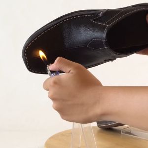 Sandal Slop Pria Bustong Kulit Rajut Moccasin Fordza AR03