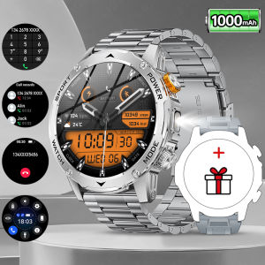 LIGE | LIGE Smart Watch 1000 mAh 1.7 Inch Screen Bluetooth Call Voice Assistant Watch Sports Fitness IP68 Waterproof Smartwatch For Men