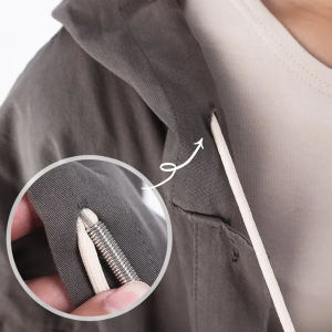 GotGo【มีสินค้าในสต๊อก】 สปริงเข็มร้อยยางยืด เข็มร้อย คลิปตะขอกลึงเชือก ดึงยางขอบกางเกง Rope Threading Tool